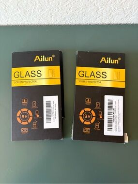 Tempered glass screen protectors for iPhone 14, 13, 13 pro - 4 total screens